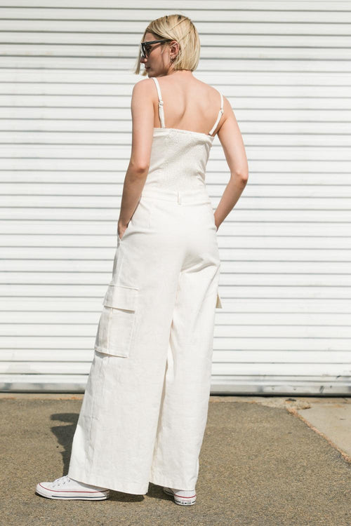Flying Tomato TAUPE JUMPSUIT