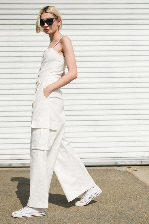 Flying Tomato TAUPE JUMPSUIT