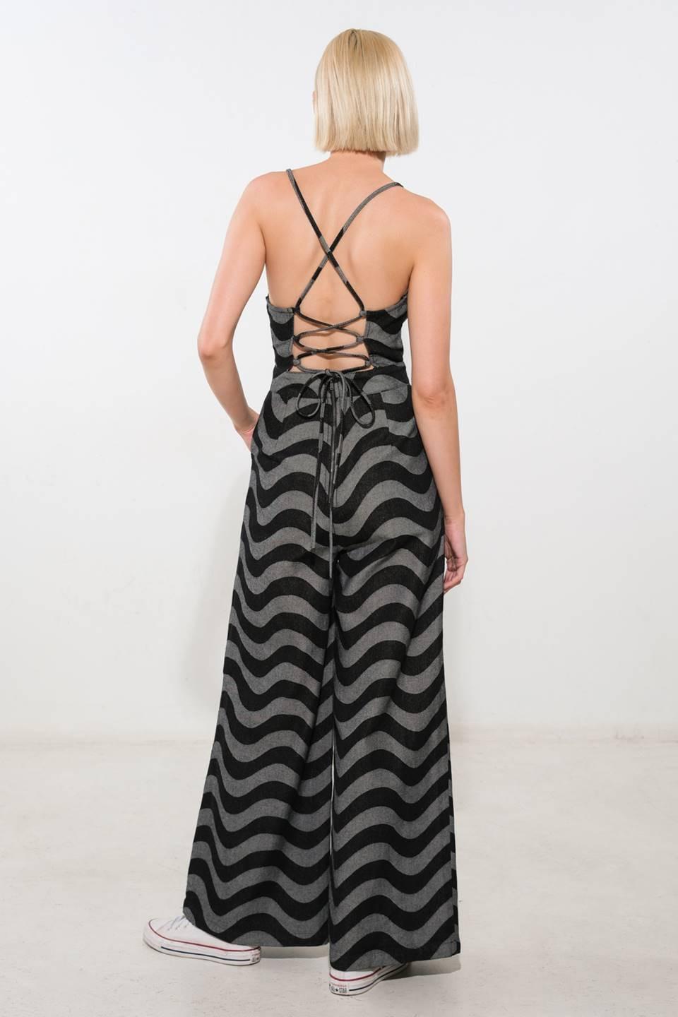 Flying Tomato BLACK JUMPSUIT