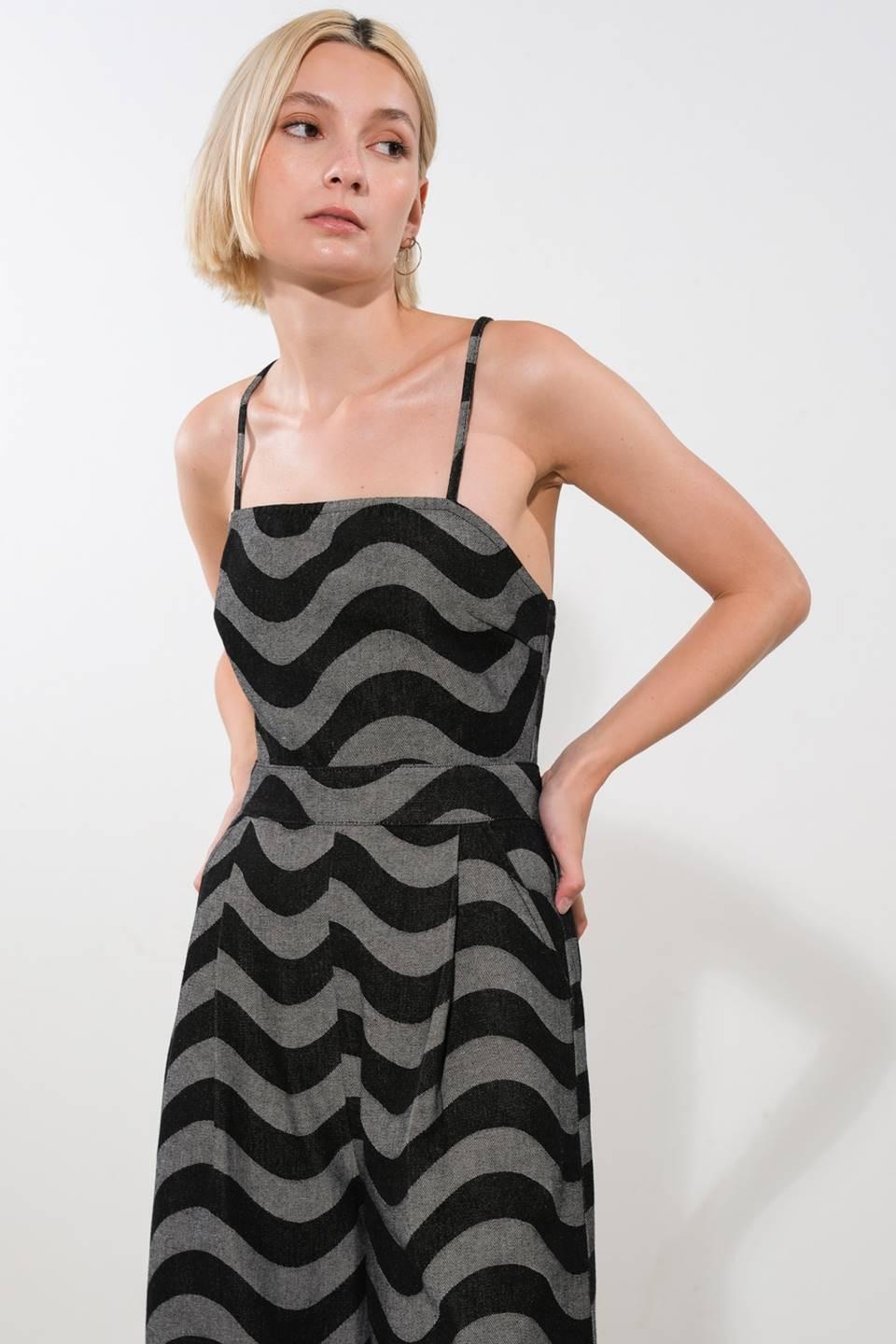 Flying Tomato BLACK JUMPSUIT