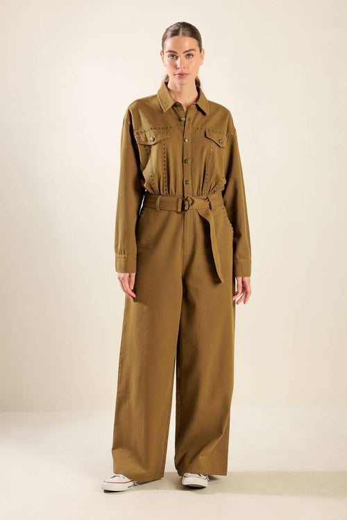 Flying Tomato BROWN JUMPSUIT
