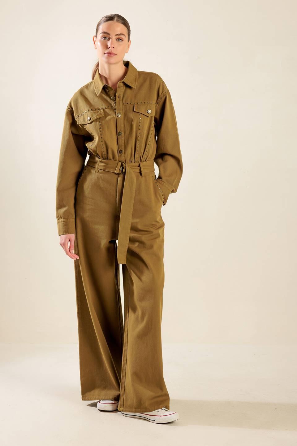 Flying Tomato BROWN JUMPSUIT