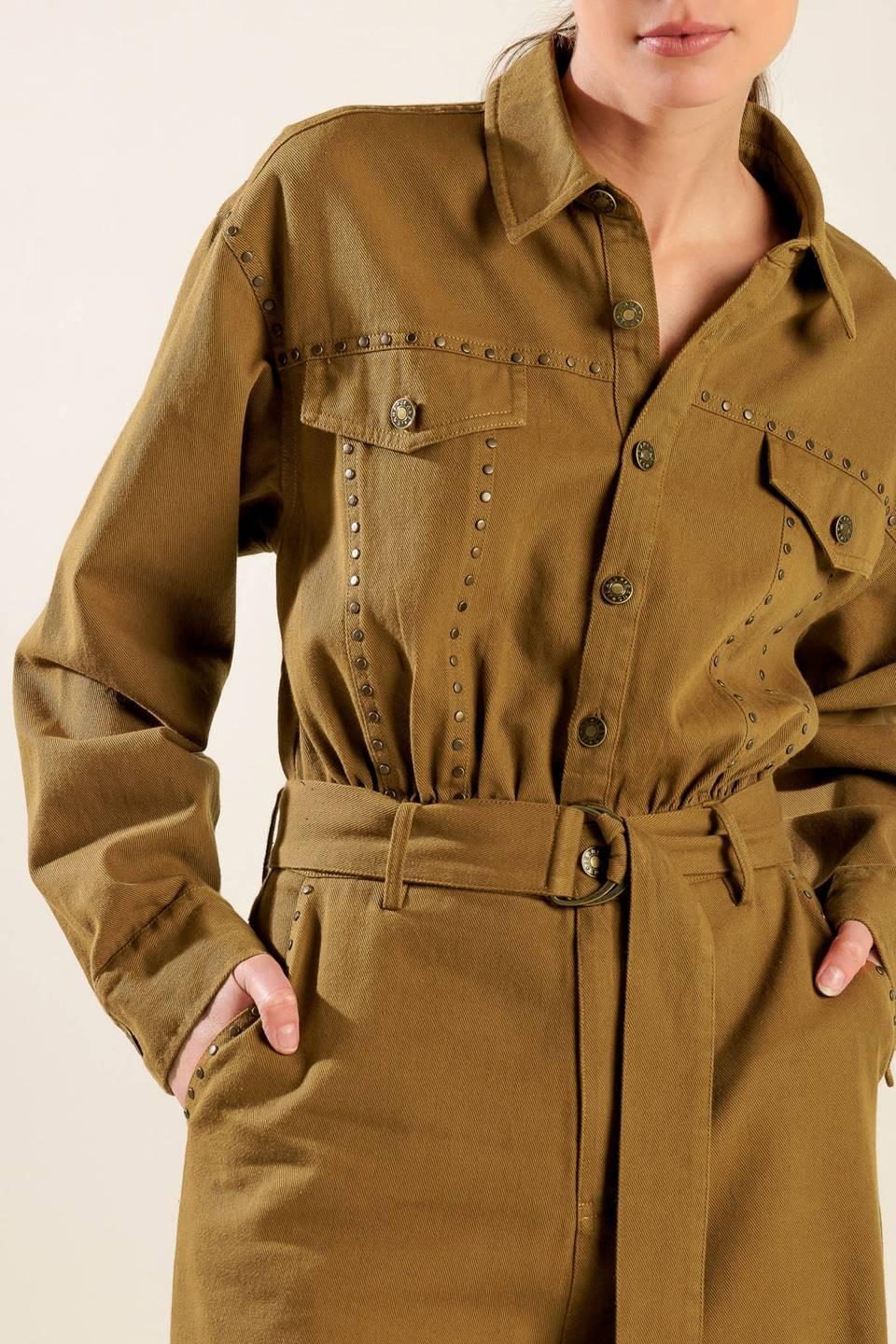 Flying Tomato BROWN JUMPSUIT