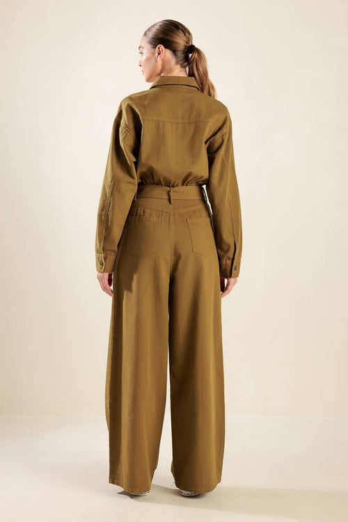 Flying Tomato BROWN JUMPSUIT
