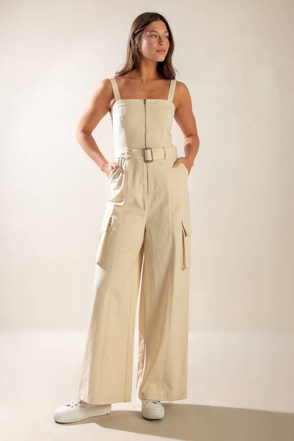 Flying Tomato OATMEAL JUMPSUIT