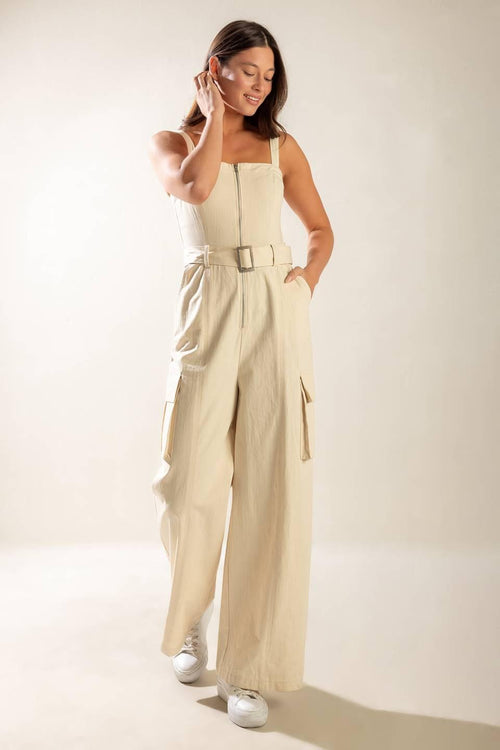 Flying Tomato OATMEAL JUMPSUIT