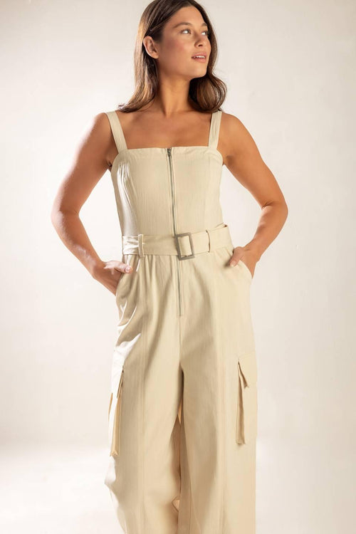 Flying Tomato OATMEAL JUMPSUIT