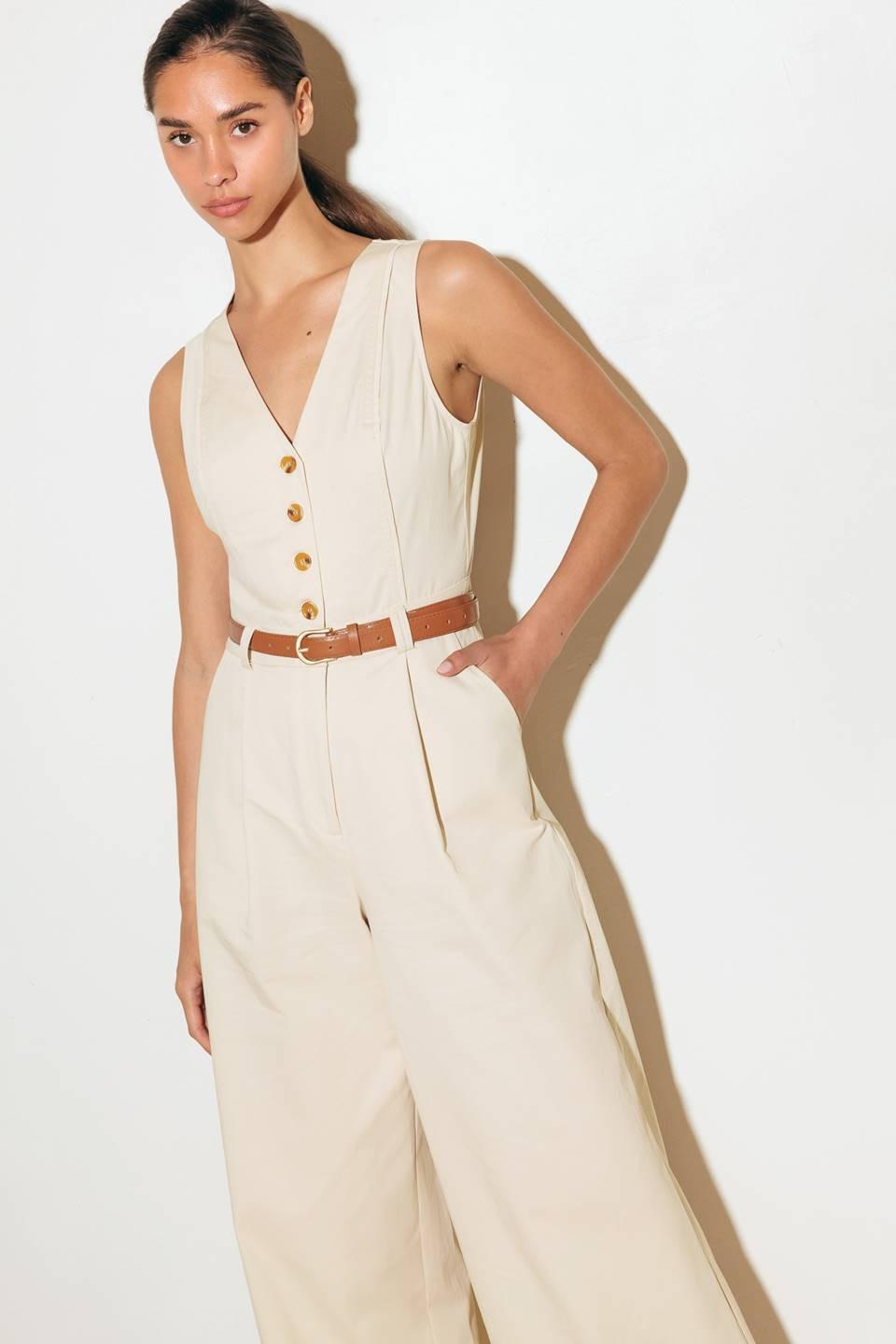 Flying Tomato ALMOND JUMPSUIT