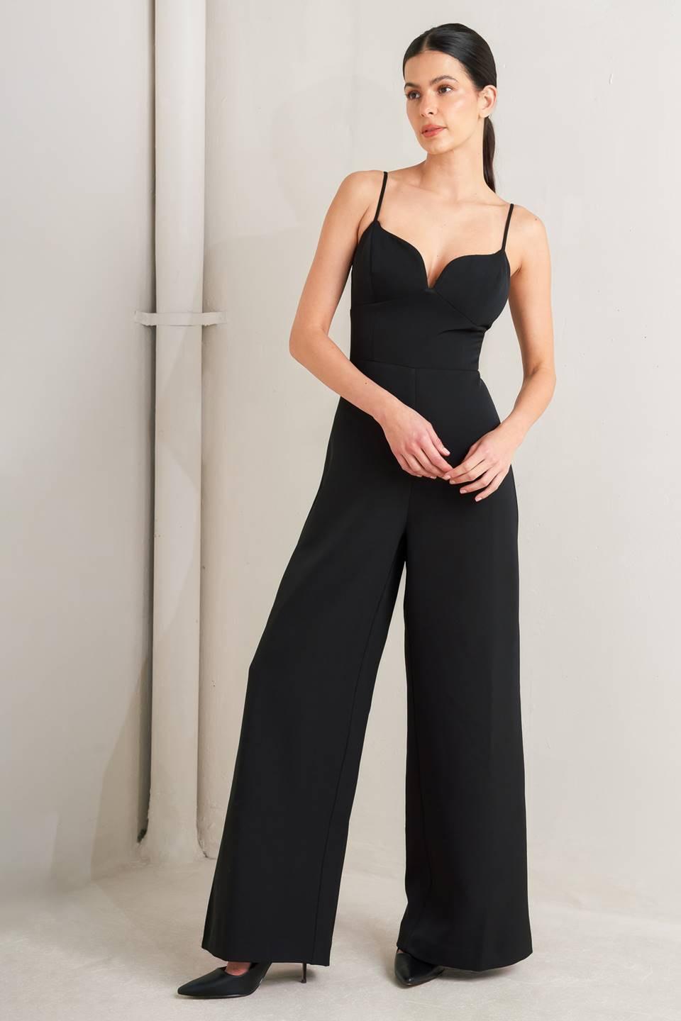 Flying Tomato BLACK JUMPSUIT