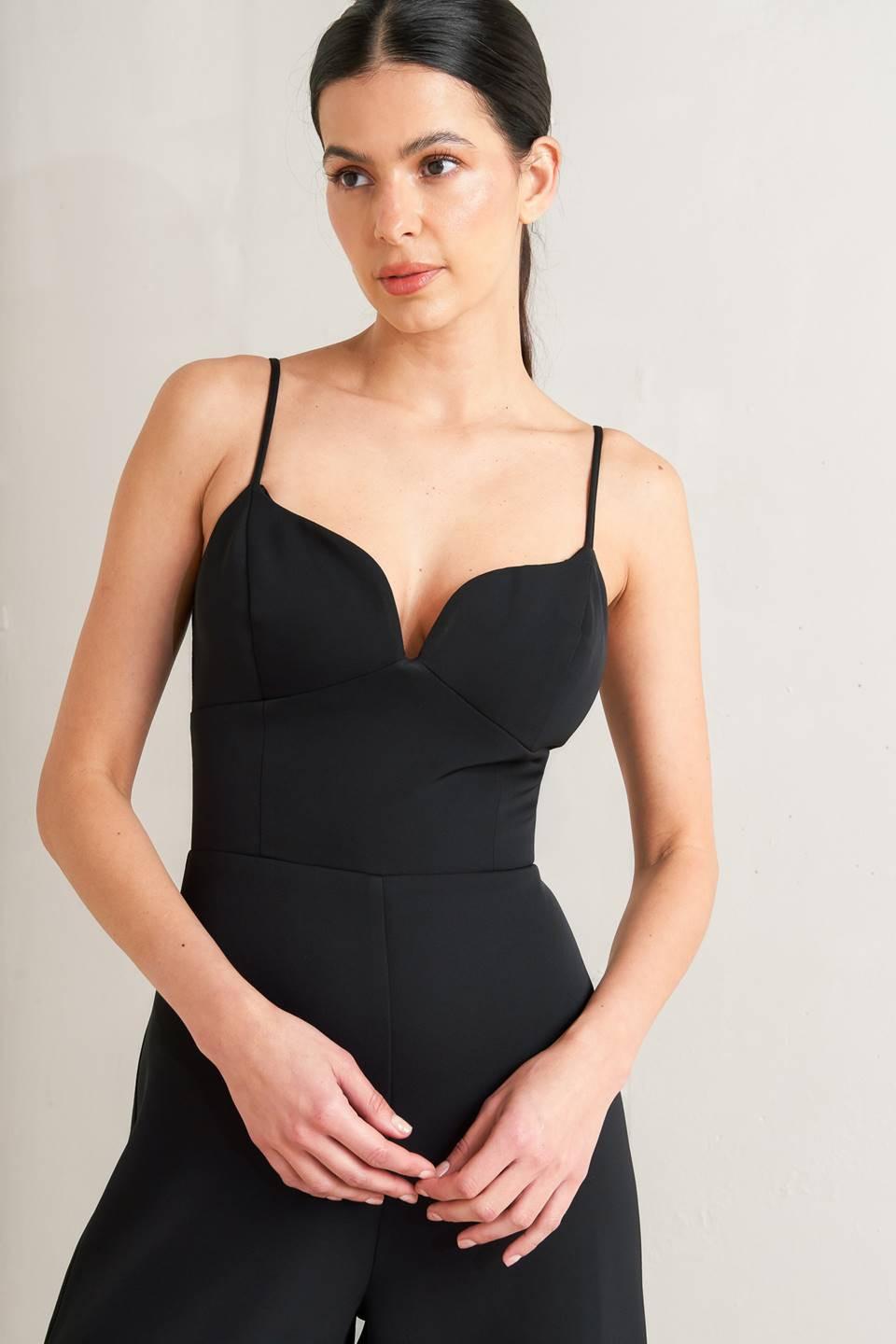 Flying Tomato BLACK JUMPSUIT