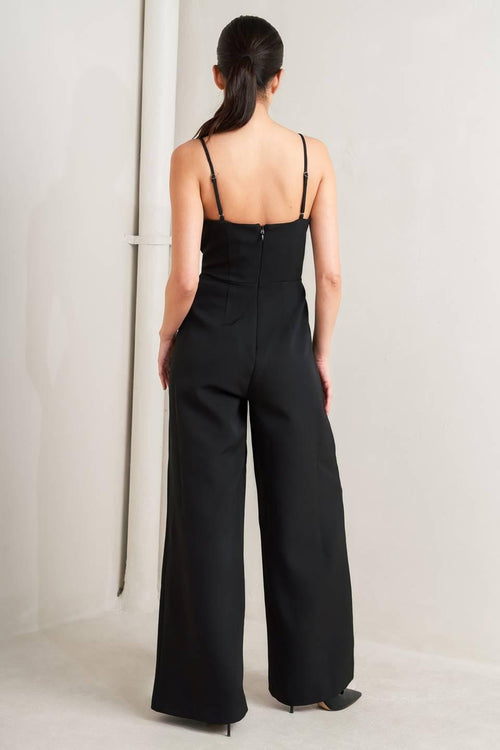 Flying Tomato BLACK JUMPSUIT