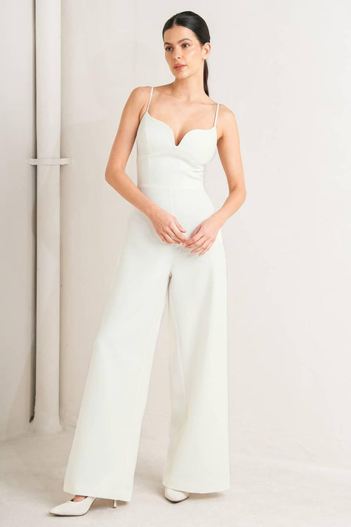 Flying Tomato OFF WHITE JUMPSUIT
