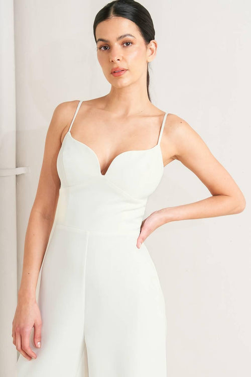 Flying Tomato OFF WHITE JUMPSUIT