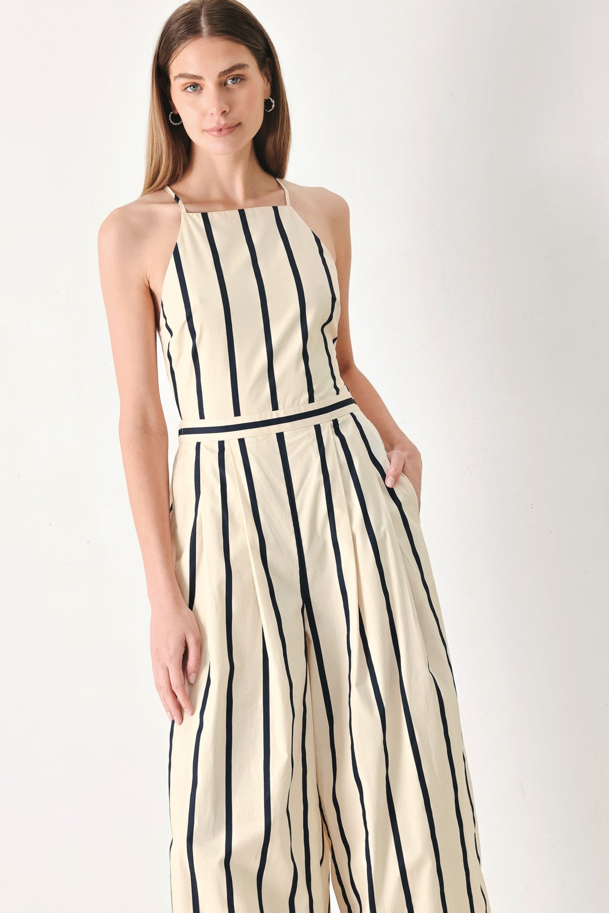 Flying Tomato CREAM/NAVY JUMPSUIT