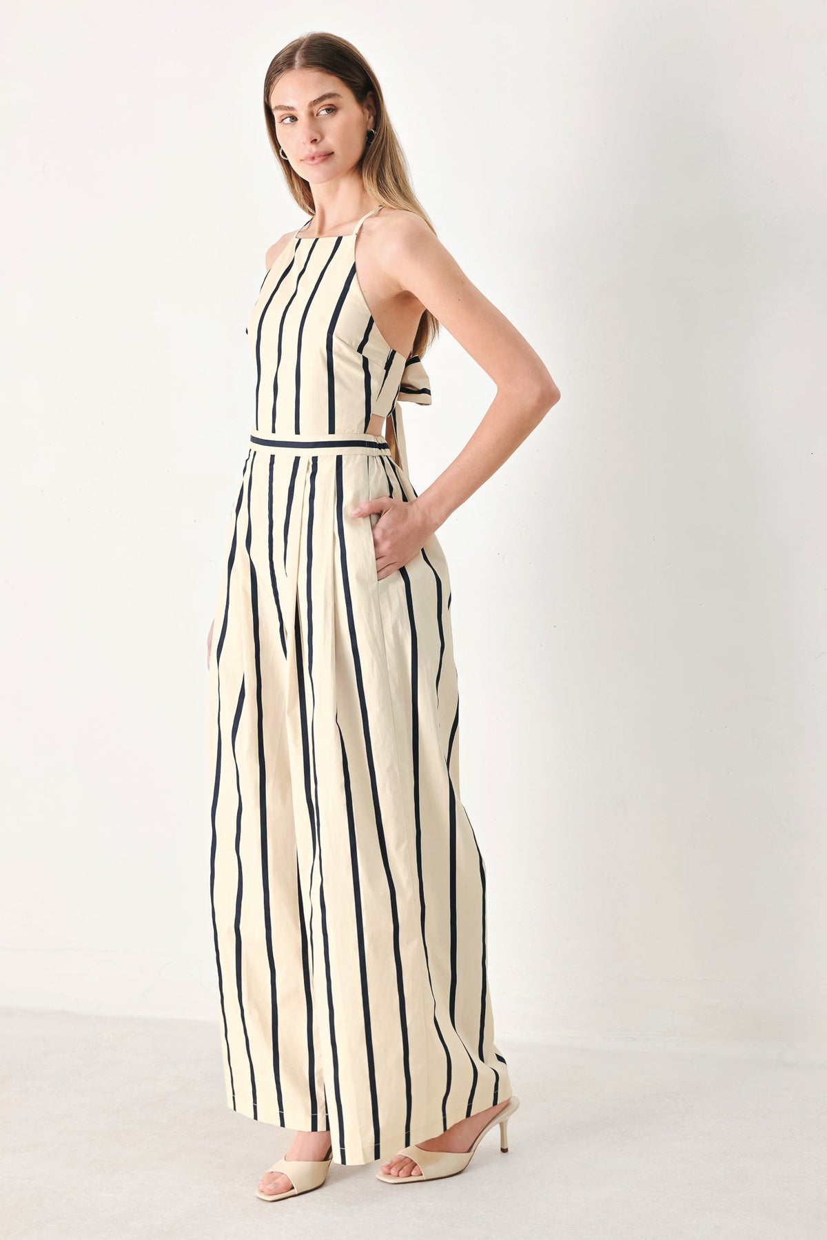 Flying Tomato CREAM/NAVY JUMPSUIT