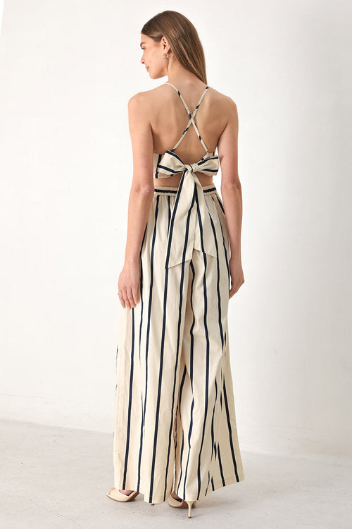 Flying Tomato CREAM/NAVY JUMPSUIT