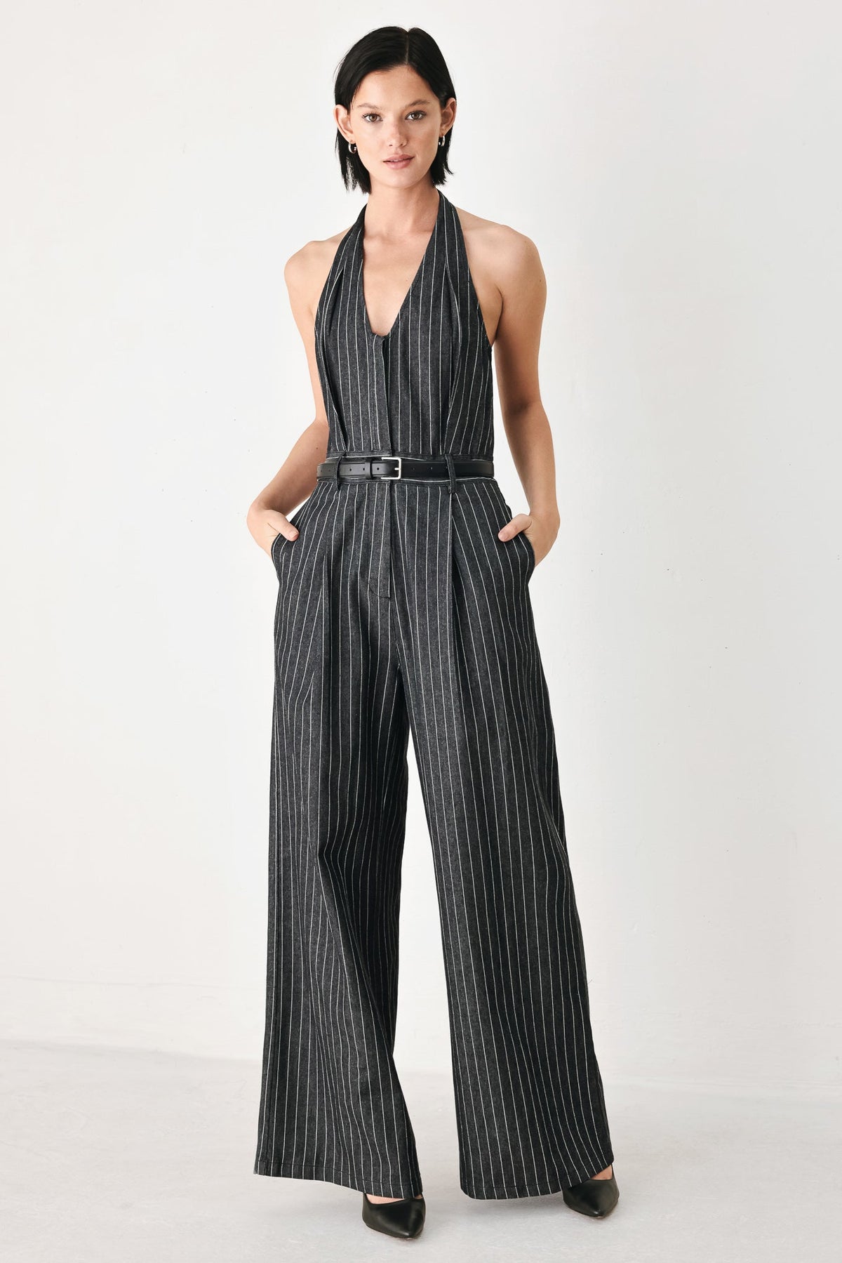 Flying Tomato WASHED BLACK JUMPSUIT