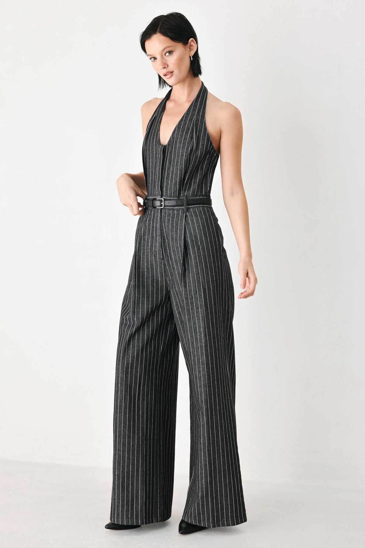 Flying Tomato WASHED BLACK JUMPSUIT