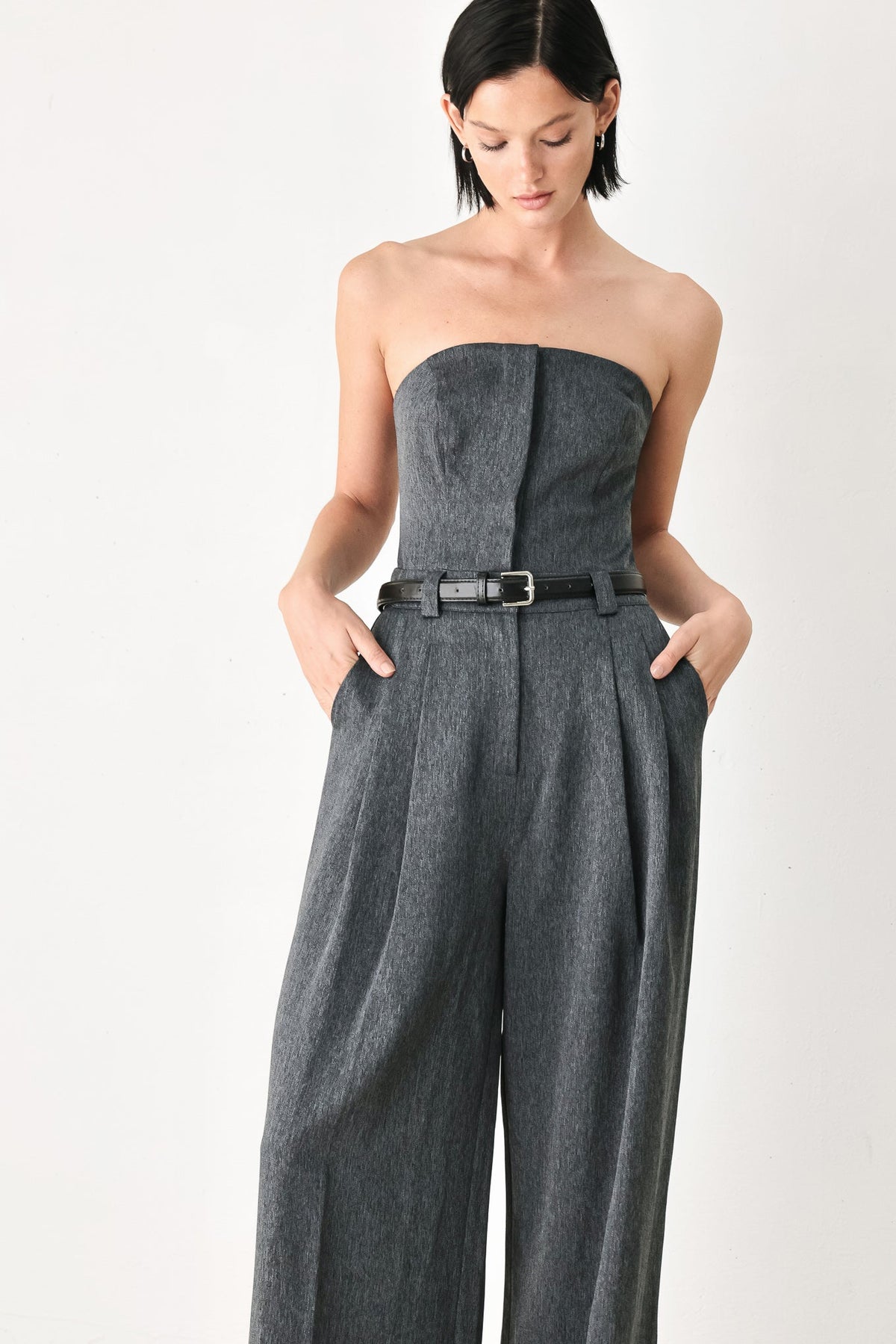 Flying Tomato CHARCOAL JUMPSUIT