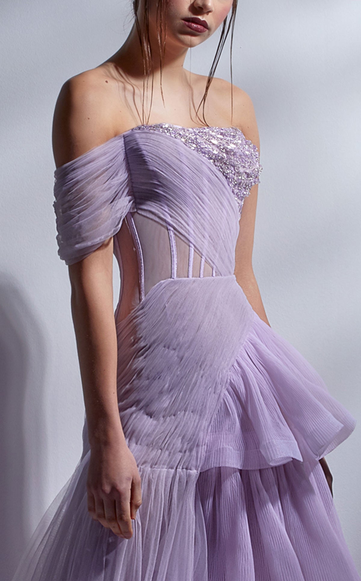 Gaby Charbachy G1282 Lilac Couture Dress