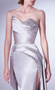 Gaby Charbachi G1336 Blush Sweetheart Sheath Gown by MNM Couture
