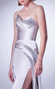 Gaby Charbachi G1336 Blush Sweetheart Sheath Gown by MNM Couture