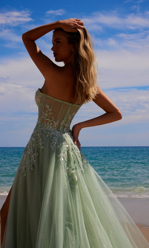 Nox Anabel G1371 Strapless Long Prom Ball Gown Dress