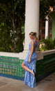 Vestido de fiesta largo con lentejuelas y estampado floral Nox Anabel G1651