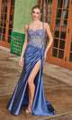 Nox Anabel G1660 Sheer-Corset Long Prom Dress