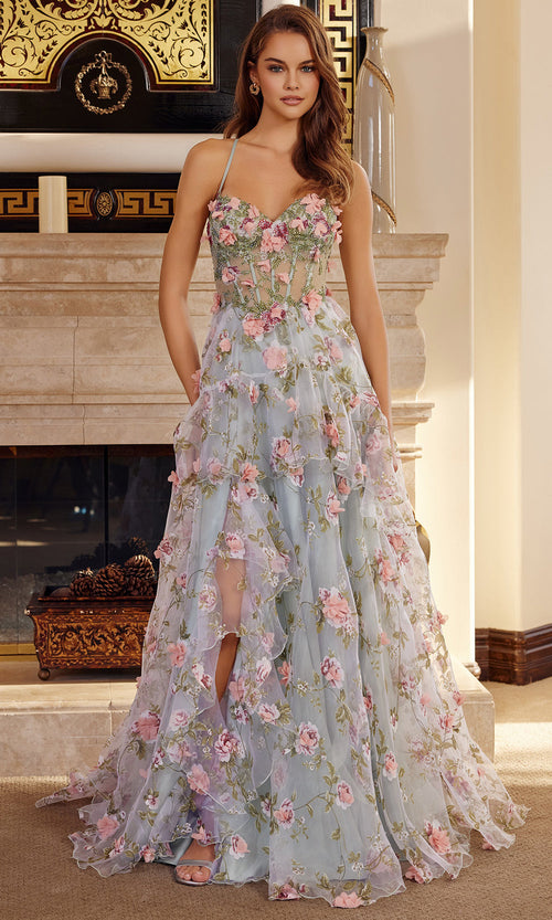 Nox Anabel G1783 - Spaghetti Strap High Low Formal Gown Prom Dresses