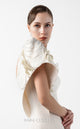 Gaby Charbachi G2003 One-Shoulder Cream Evening Gown by MNM Couture