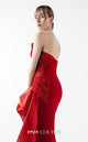 Gaby Charbachi G2006 Red Off-Shoulder Couture Evening Gown by MNM Couture