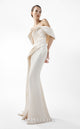 Gaby Charbachi G2007 Ice Blue Off-Shoulder Gown by MNM Couture