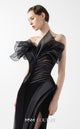 Gaby Charbachi G2010 Off-Shoulder Open Back Slit Gown by MNM Couture