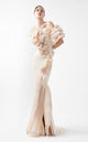 Gaby Charbachi G2013 Blue Off-Shoulder Couture Evening Gown by MNM Couture