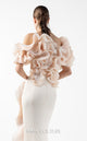 Gaby Charbachi G2013 Blue Off-Shoulder Couture Evening Gown by MNM Couture