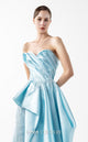 Gaby Charbachi G2014 Blue Lace Peplum Couture Evening Gown