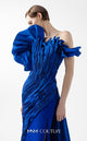 Gaby Charbachi G2019 Royal Blue Couture Strapless Gown by MNM Couture