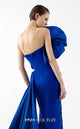 Gaby Charbachi G2019 Royal Blue Couture Strapless Gown by MNM Couture