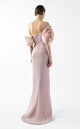 Gaby Charbachi Off-Shoulder Open Back High Slit Couture Gown by MNM Couture