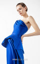 Gaby Charbachi G2044 Royal Blue One-Shoulder Gown by MNM Couture