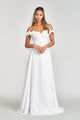 Vestido de gasa floral con hombros descubiertos Elizabeth K GL3018