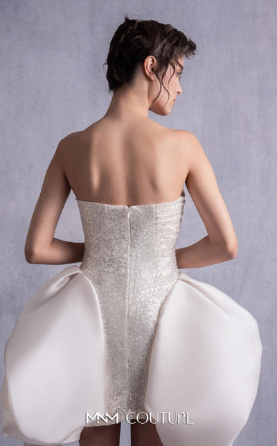 Gaby Charbachi GOS2501 Gold Sweetheart Bodycon Cocktail Dress by MNM Couture