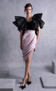 Gaby Charbachi GOS2503 Deep V-Neck Dress with Dramatic Sleeves by MNM Couture