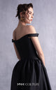 Gaby Charbachi GOS2507 Black Off-Shoulder High Slit Gown by MNM Couture