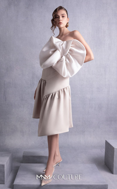 Gaby Charbachi GOS2512 Strapless Gold Gown by MNM Couture