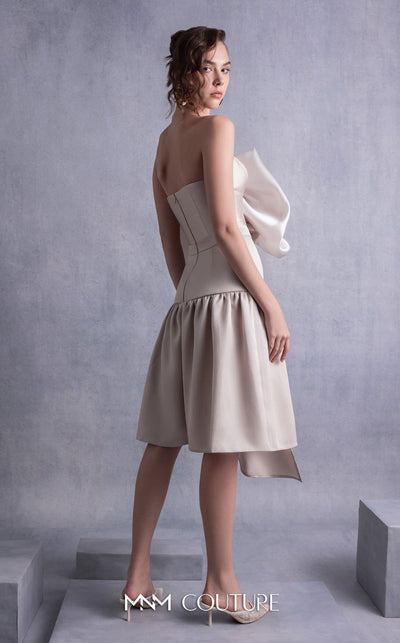 Gaby Charbachi GOS2512 Strapless Gold Gown by MNM Couture