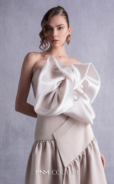 Gaby Charbachi GOS2512 Strapless Gold Gown by MNM Couture