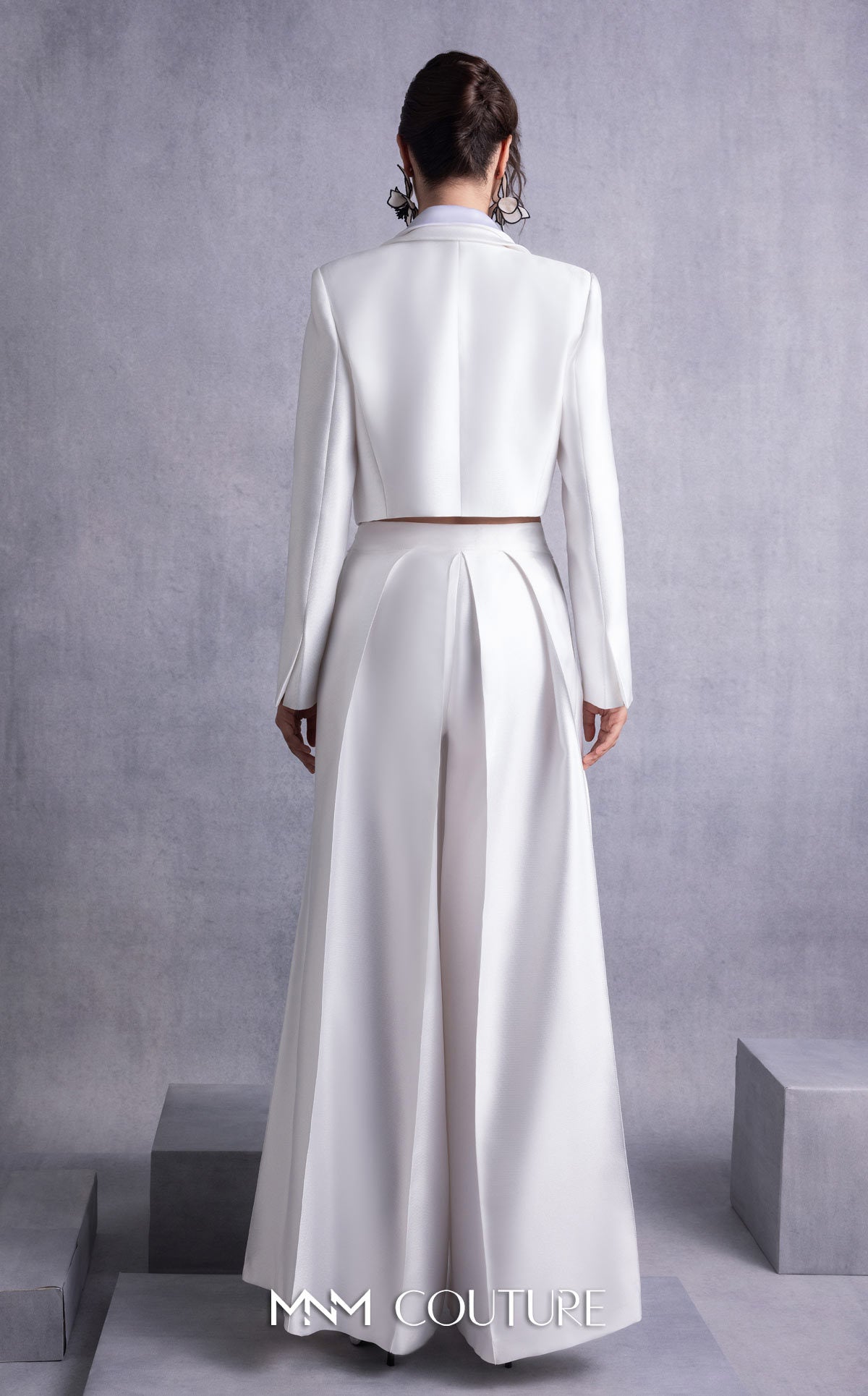 Gaby Charbachy GOS2515 Off-White One-Shoulder Gown