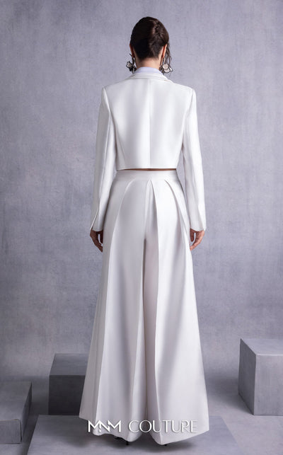 Gaby Charbachy GOS2515 Off-White One-Shoulder Gown